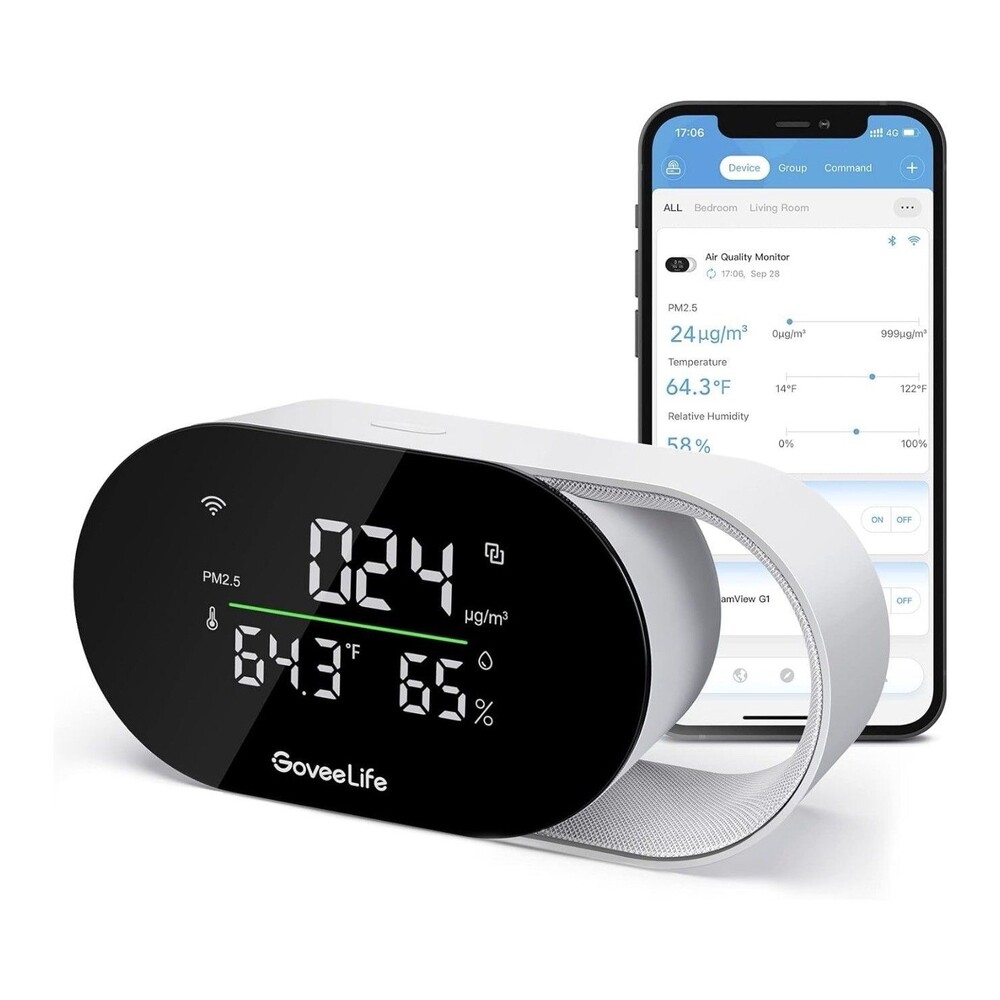 Govee Life Smart CO2 Temperature Humidity Monitor Model H5140 - Open Box